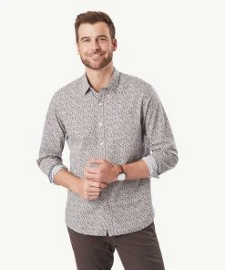 Tailored Casual Floral Print Long Sleeve Shirt - Autumn