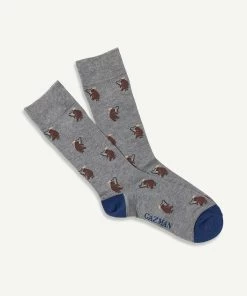 Non Tight Gone Fishing Sock - Charcoal