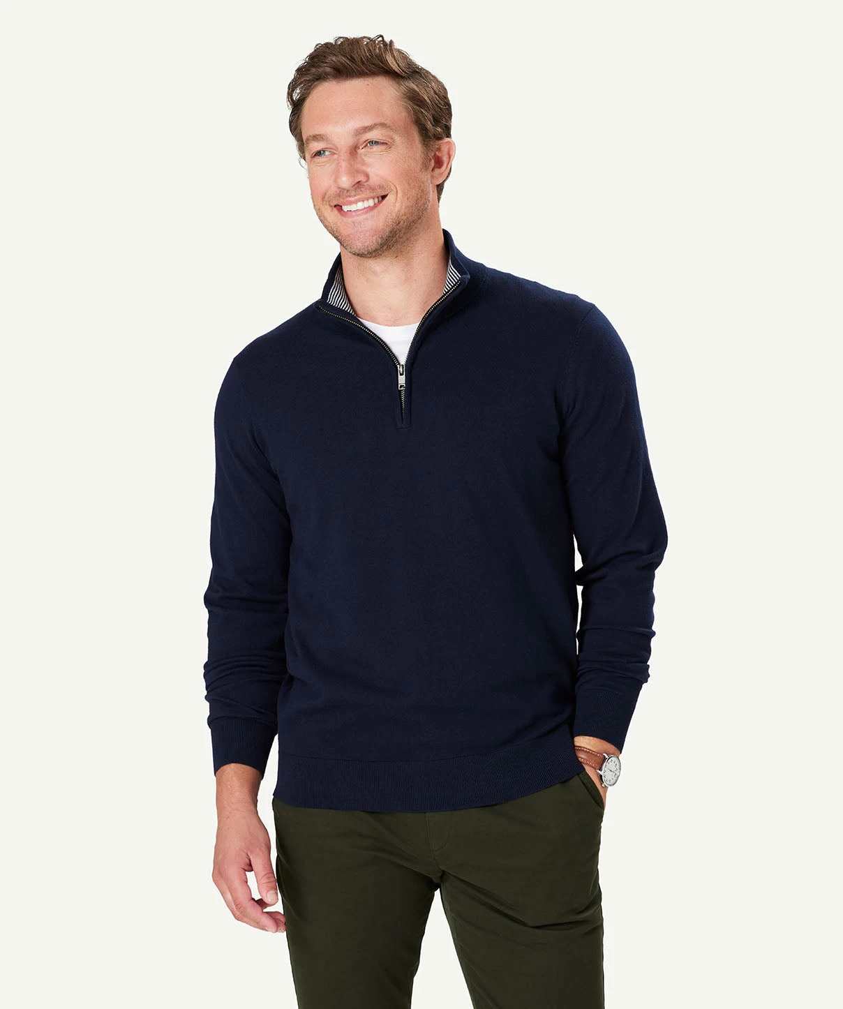 High Flex Half Zip Knit - Navy