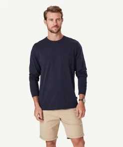 Long Sleeve Pocket T-shirt - Navy