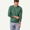 Textured Cotton Crew - Green