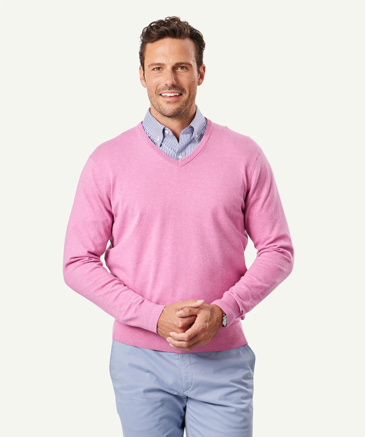 Hi Flex Comfort V Neck - Fuchsia