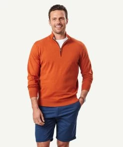 High Flex Half Zip Knit - Clay