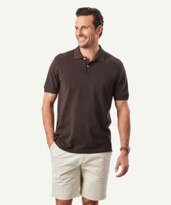 Classic Pique Polo - Dark Brown