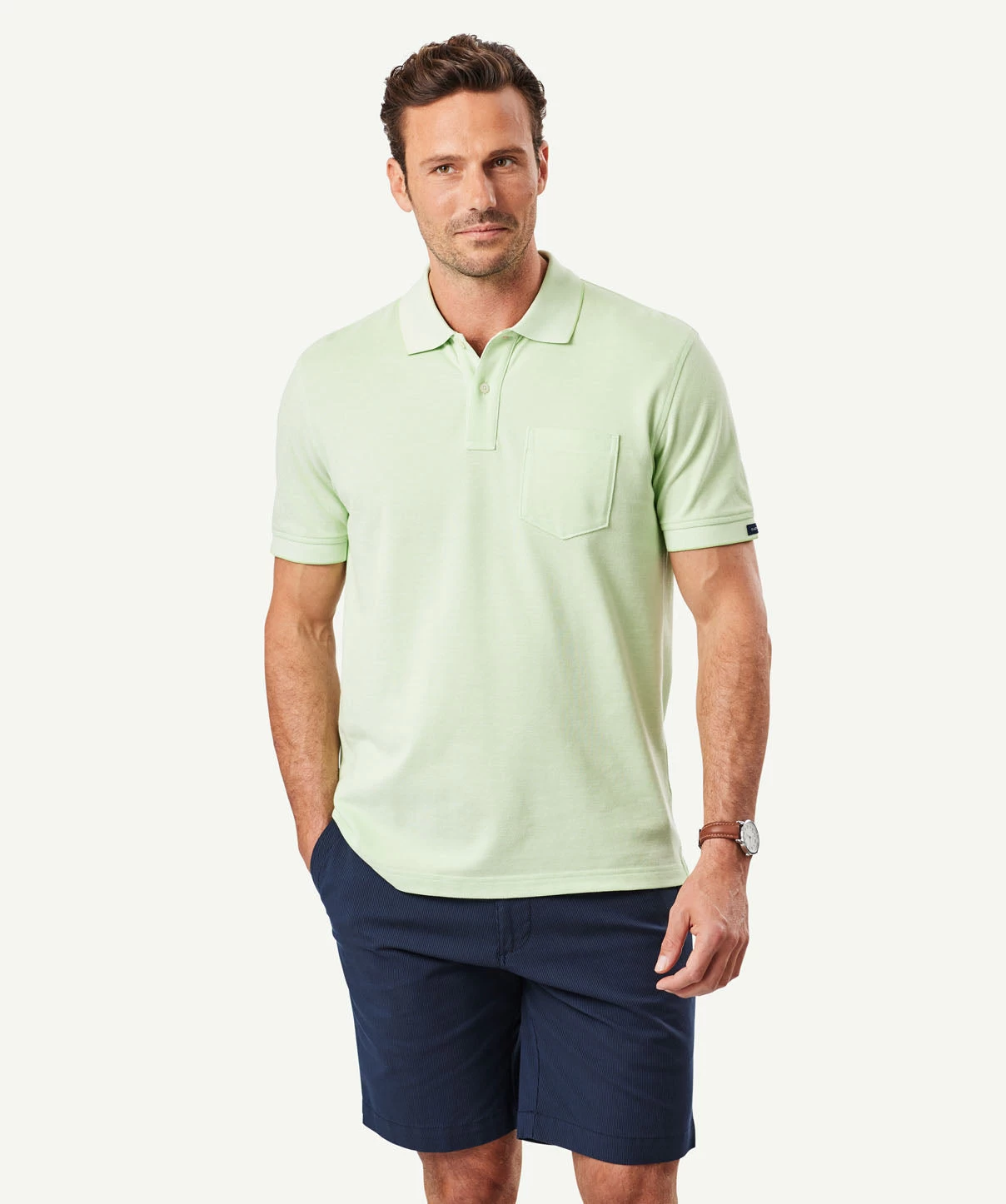 Oxford Pocket Polo Shirt - Lime