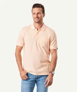 Oxford Pocket Polo Shirt - Tangerine