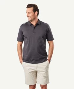 Smart Jaquard Pique Polo - Dark Olive