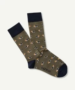 Non Tight Beagle Sock - Khaki