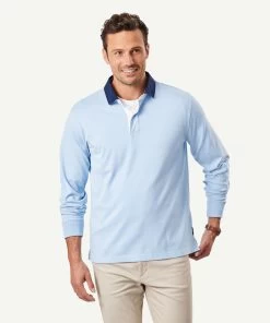 Plain Rugby Jumper - Sky Blue