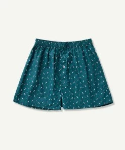 Cricket Print Boxers - Green