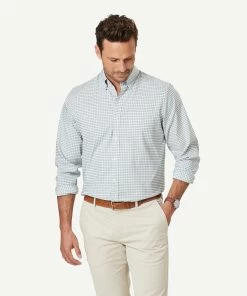 GAZFLEX Performance Check Long Sleeve Shirt - Sage