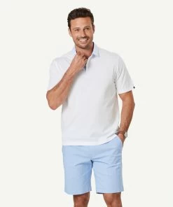 Smart Cotton Polo - White