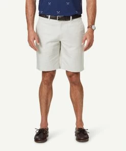 Linen Blend Shorts - Stone