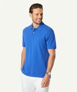 Tailored Classic Pique Polo - Marine Blue