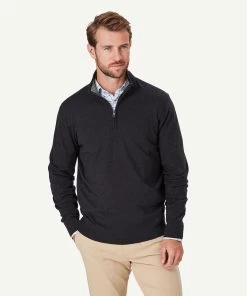 High Flex Half Zip Knit - Charcoal
