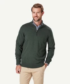 High Flex Half Zip Knit - Khaki