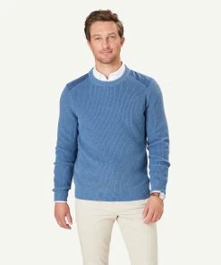 Chunky Fishermans Crew Knit - Slate