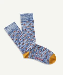 Non Tight Motorcycle Sock - Denim