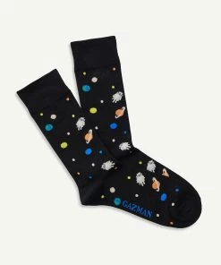 Non Tight Galaxy Sock - Black