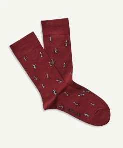 Non Tight Chess Sock - Brick