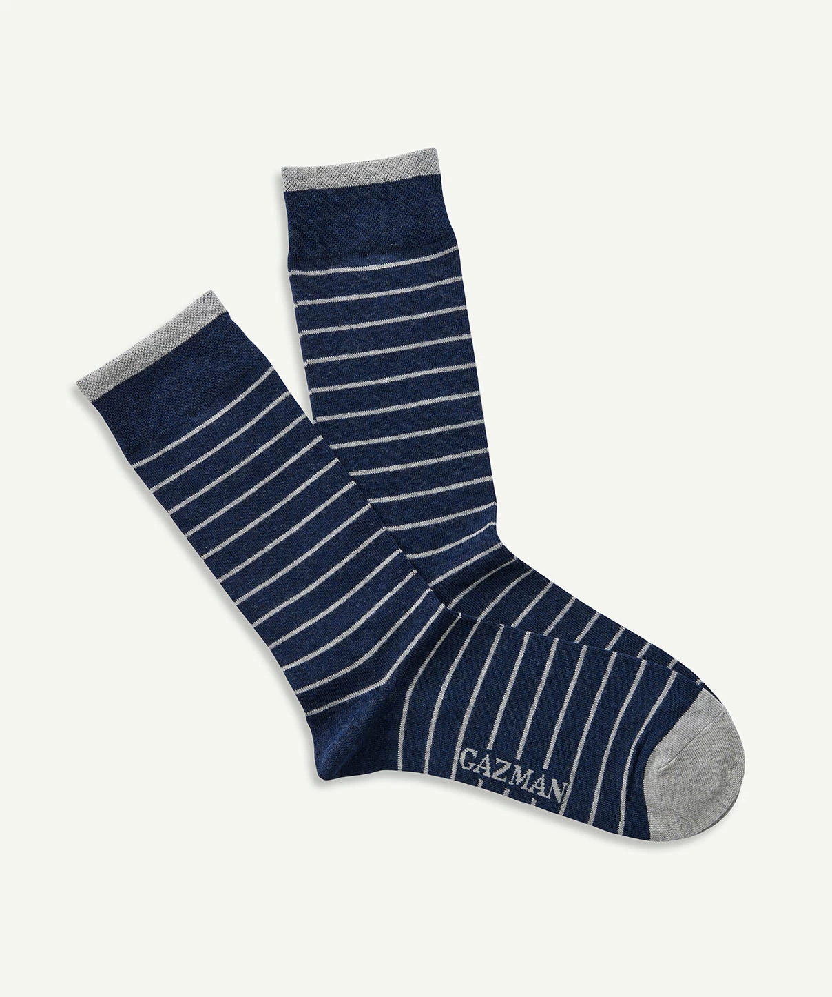 Non Tight Stripe Sock - Navy