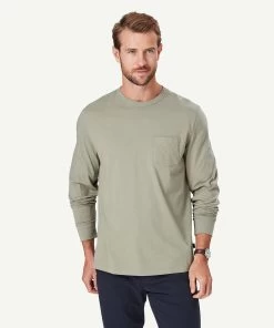 Long Sleeve Pocket T-shirt - Sage