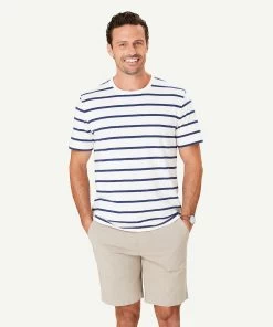 Stripe Crew T-shirt - White