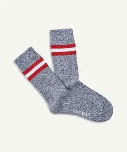 Non Tight Twisted Boot Sock - Navy