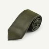 Silk Textured Plain Tie - Khaki