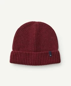 Cotton Rib Beanie - Burgundy