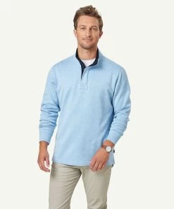 Half Zip Sweat - Cloud