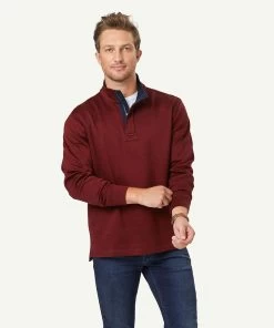 Half Zip Sweat - Brick