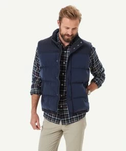 Wilmot Panel Vest - Navy