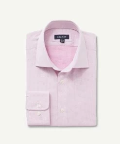 Easy Care Dobby Business Shirt - Pink