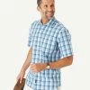 Melange Check Short Sleeve Shirt - Mint
