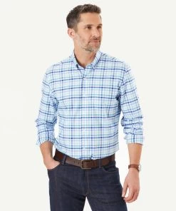 Tailored Fit Easy Care Check Shirt - Mint
