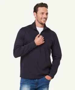 Half Zip Sweat - Navy