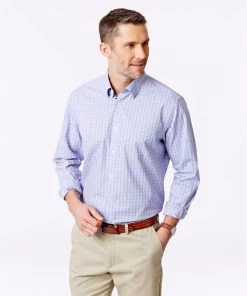 Tailored Fit Easy Care Check Shirt - Blue