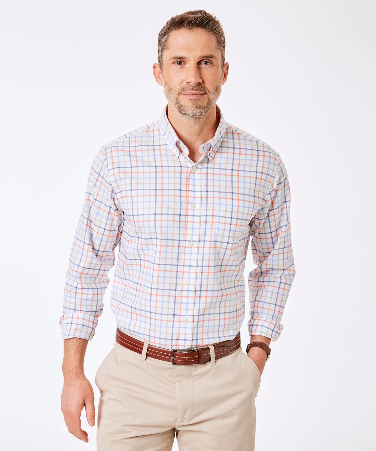 Tailored Fit Easy Care Check Shirt - Multi Check