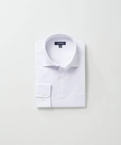 Easy Care Circle Print Business Shirt - Lilac