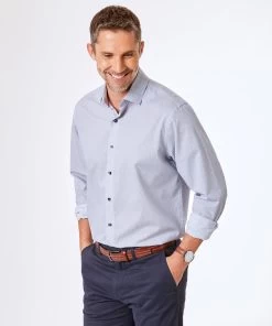 Geometric Print Shirt - White