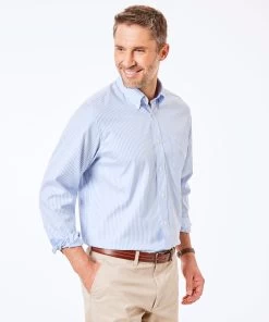 Easy Care Bengal Stripe Shirt - Blue