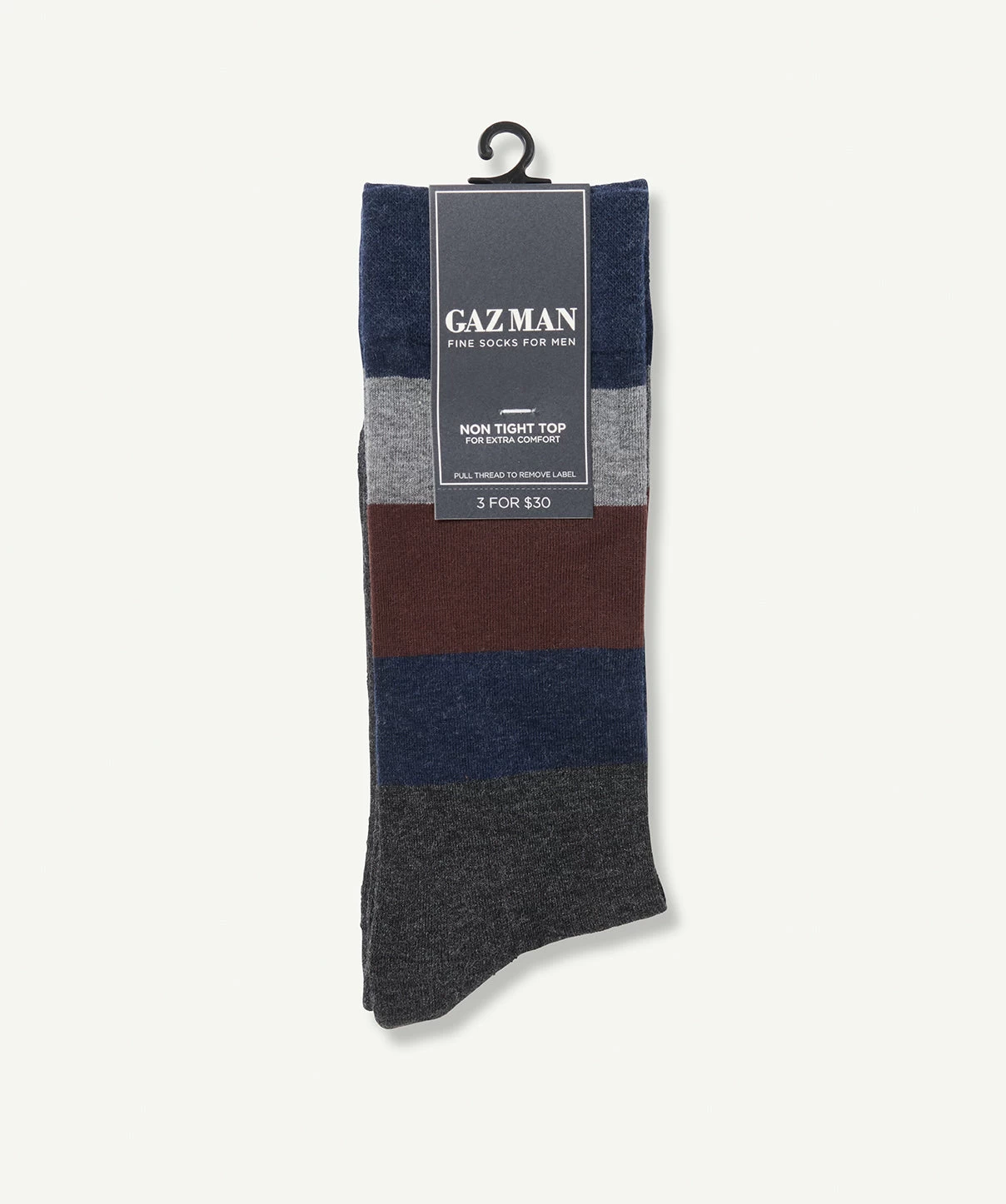 Non Tight Cushion Block Sock - Grey Melange - Image 2
