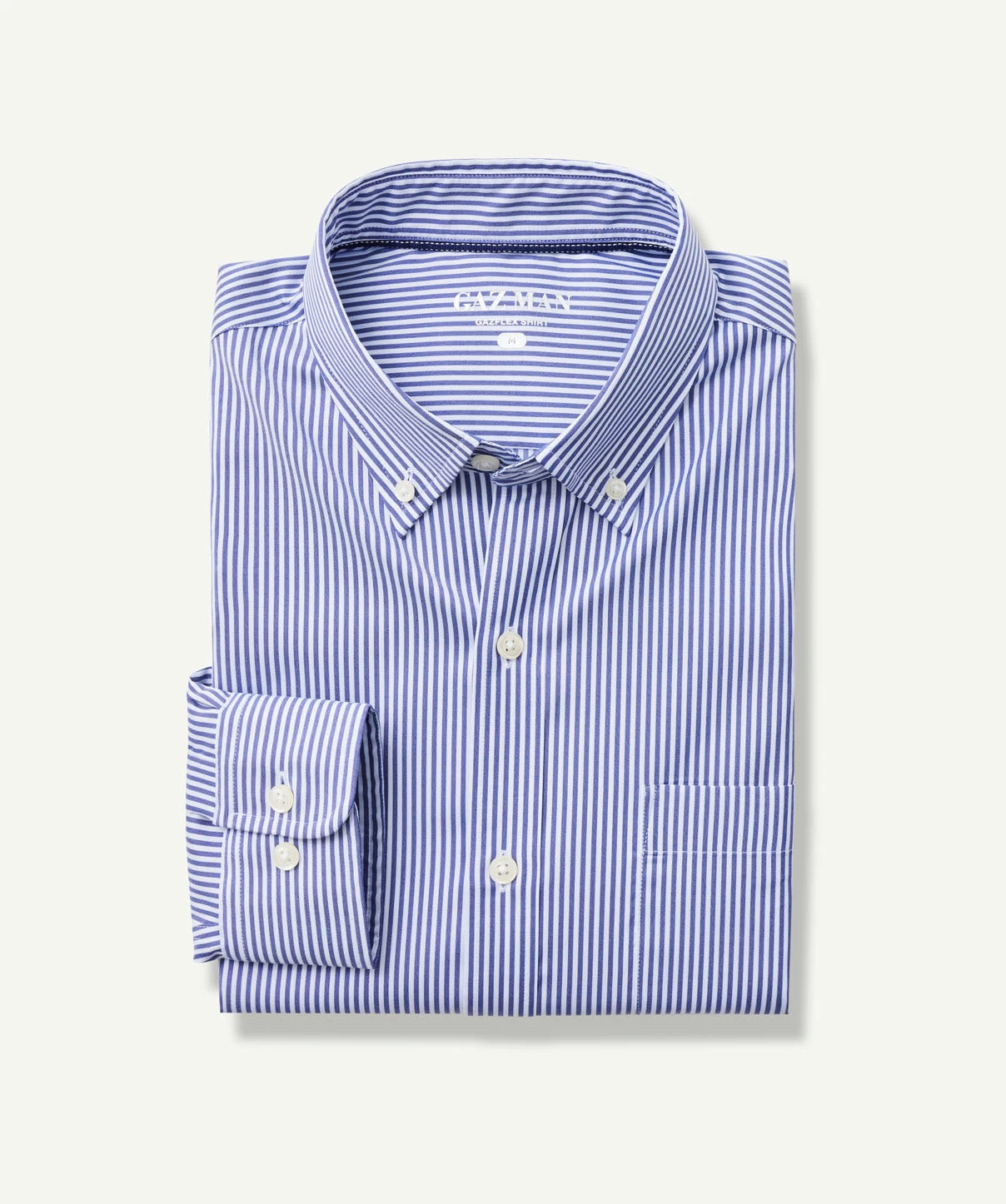 GAZFLEX Performance Stripe Long Sleeve Shirt - Navy - Image 2