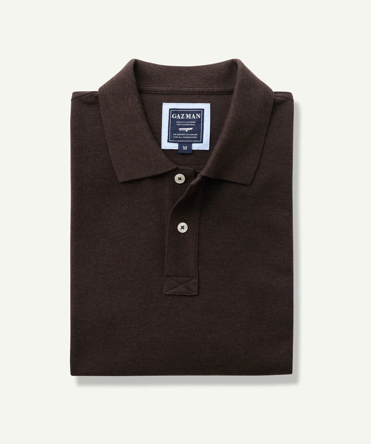 Classic Pique Polo - Dark Brown - Image 2