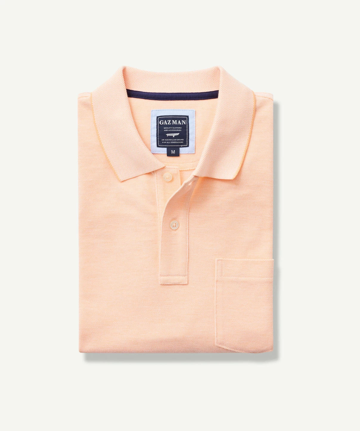 Oxford Pocket Polo Shirt - Tangerine - Image 2