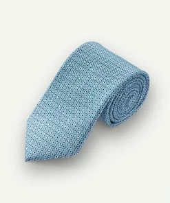 Silk Textured Stripe Tie - Palm