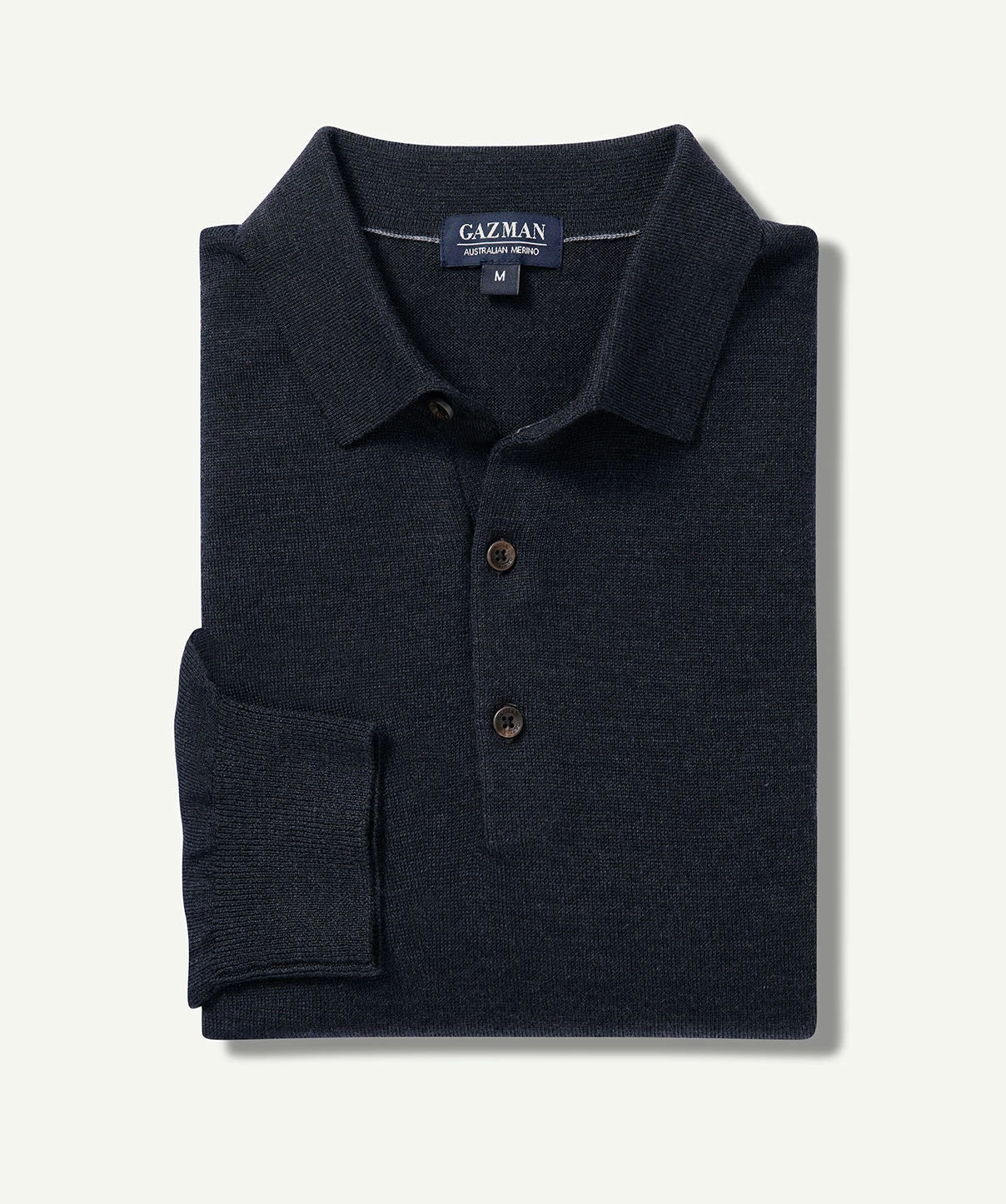 Merino Knit Polo - Charcoal - Image 2