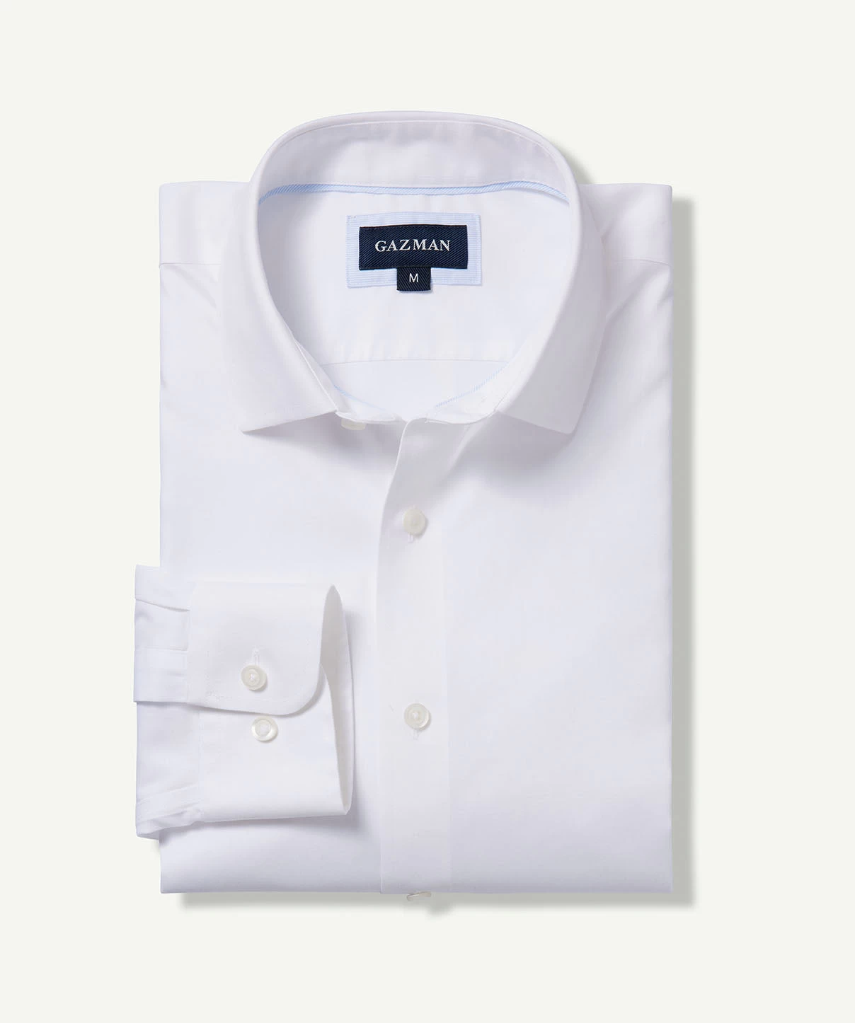 Easy Care Plain Oxford Shirt - White - Image 2