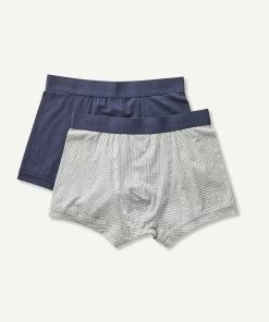 2 Pack Of Boxer Briefs - Navy Mix